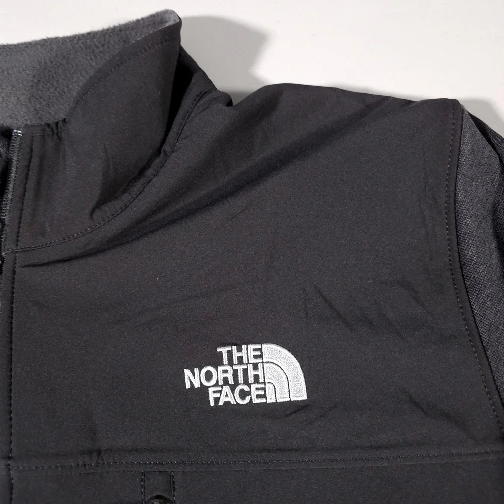 The North Face Far North Jacket Mens XL Black Gray Full Zip Fleece‎ NF0A3LH6